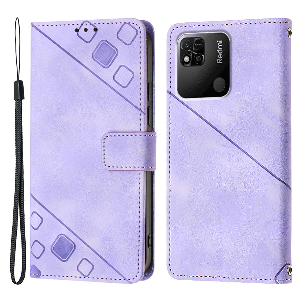 For Xiaomi Redmi 10A PT005 YB Imprinting Series-6 Phone Cover Skin Touch Stand PU Leather Phone Wallet Case For Xiaomi Redmi 10A PT005 YB Imprinting Series-6 Phone Cover Skin Touch Stand PU Leather Phone Wallet Case